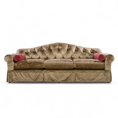 Thomas Pheasant for Baker Furniture Tufted Camel Back Sofa