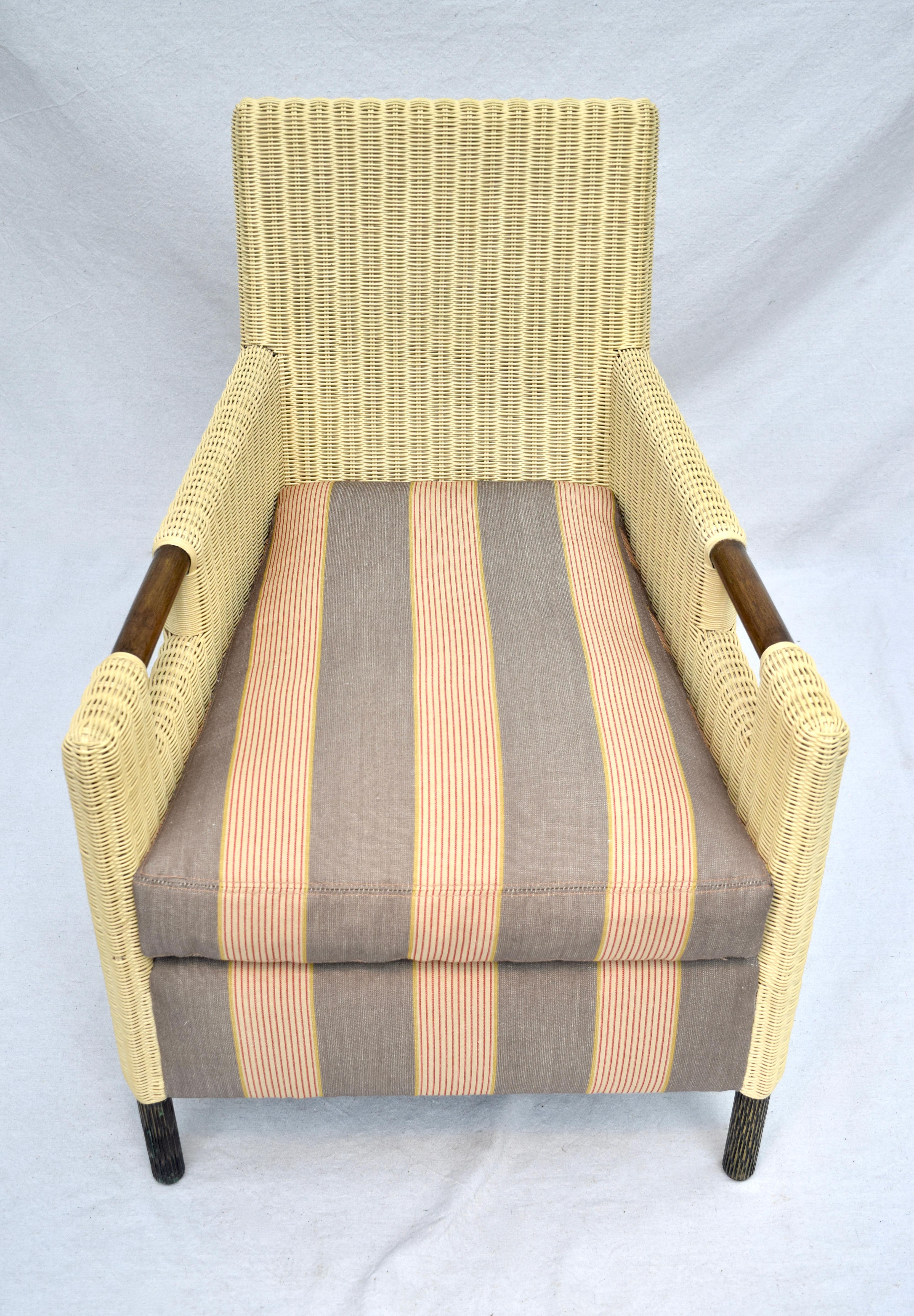 Thomas Pheasant for McGuire Organic Modern Club Chair & Ottoman For Sale 7