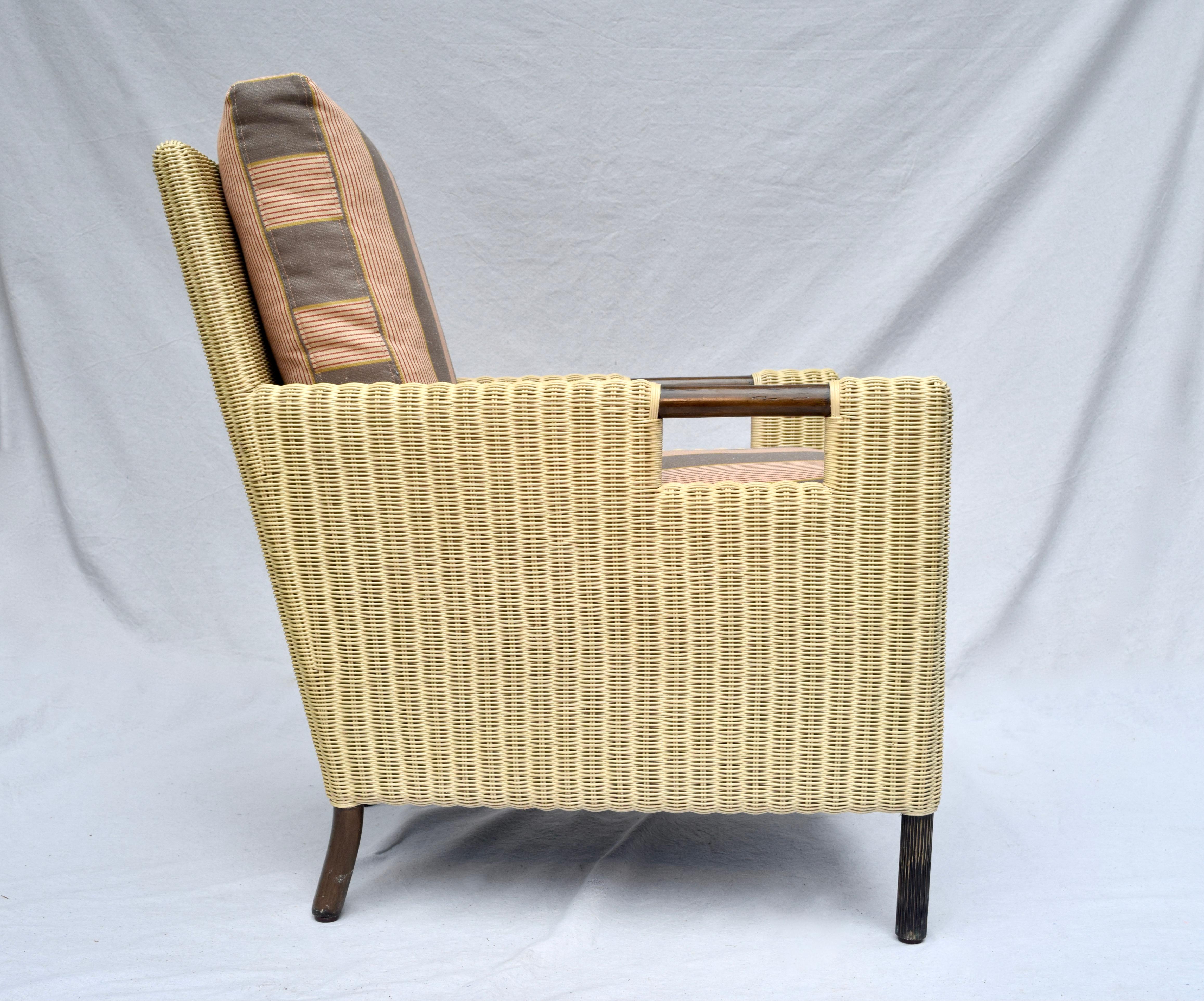 Thomas Pheasant for McGuire Organic Modern Club Chair & Ottoman For Sale 1