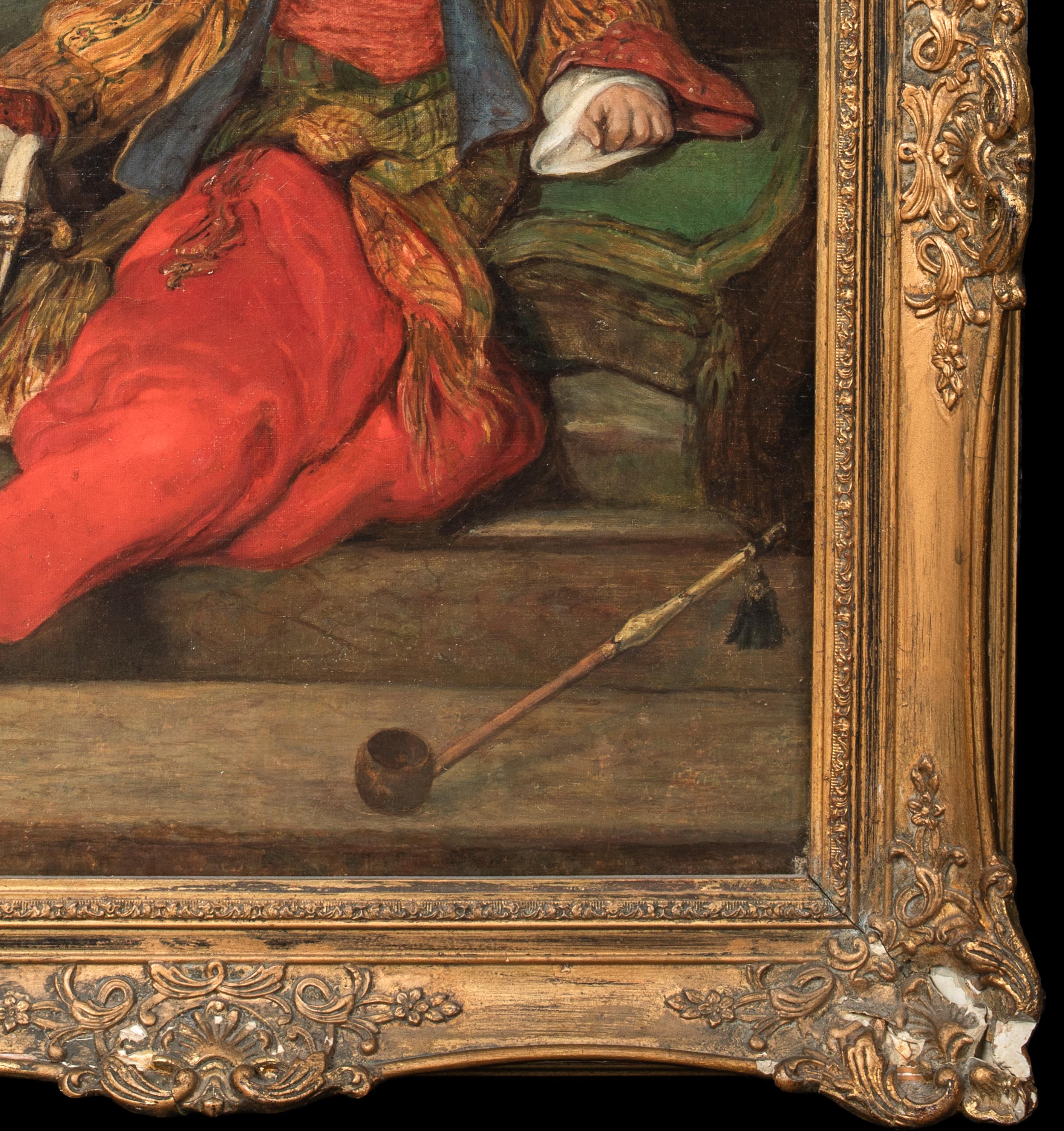 Porträt von Lord Byron in orientalischer Kleidung, um 1810

Kreis von Thomas PHILLIPS (1770-1845)

Großes Porträt um 1810, identifiziert als junger Lord Byron in osmanischem Gewand, Öl auf Leinwand. Gute Qualität und Zustand Ganzkörperporträt in