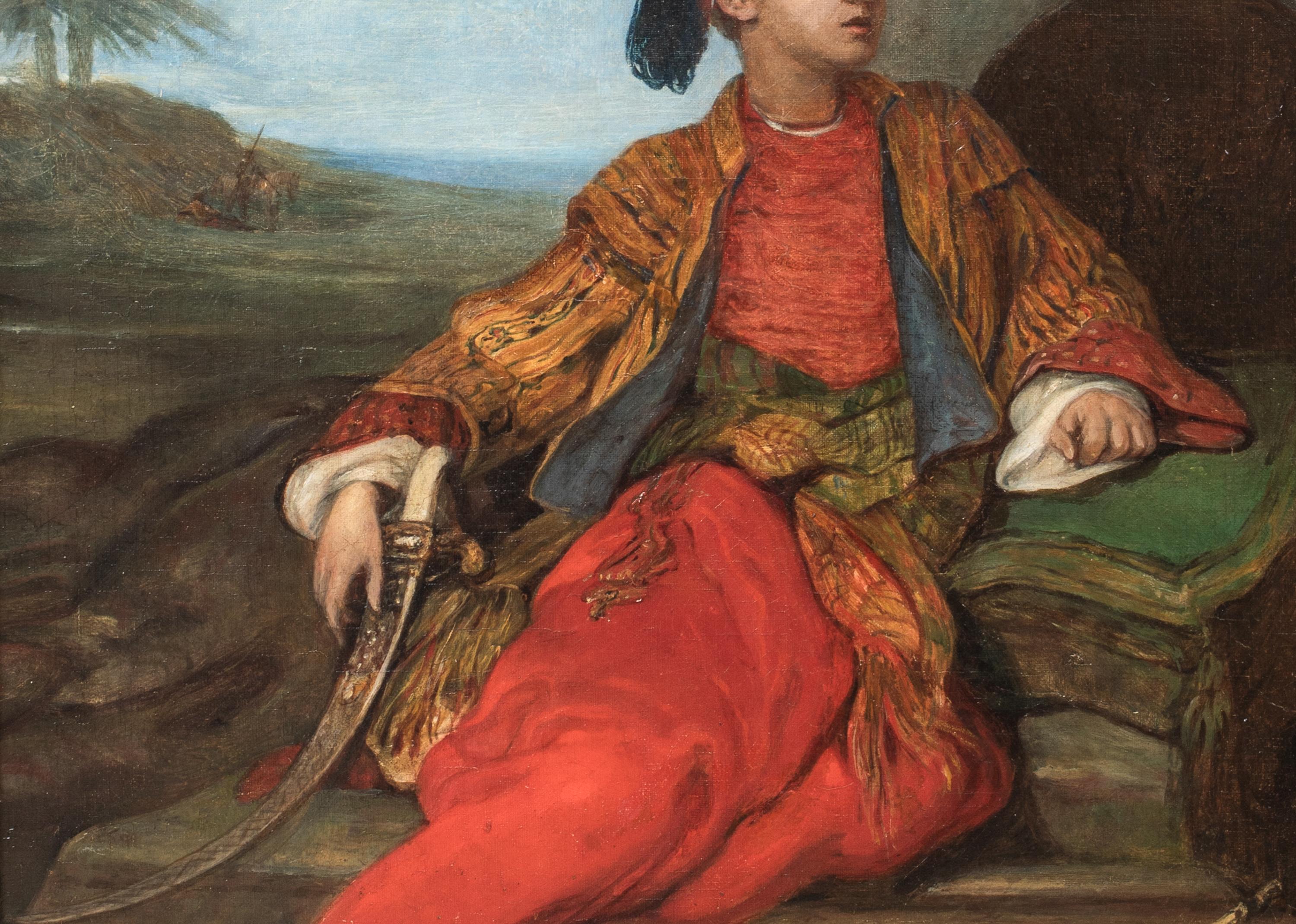 Portrait Of Lord Byron In Oriental Dress, circa 1810  circle of Thomas PHILLIPS  For Sale 3