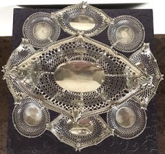Thomas Pitts Sterling Silver Epergne Nine Baskets London, circa 1773