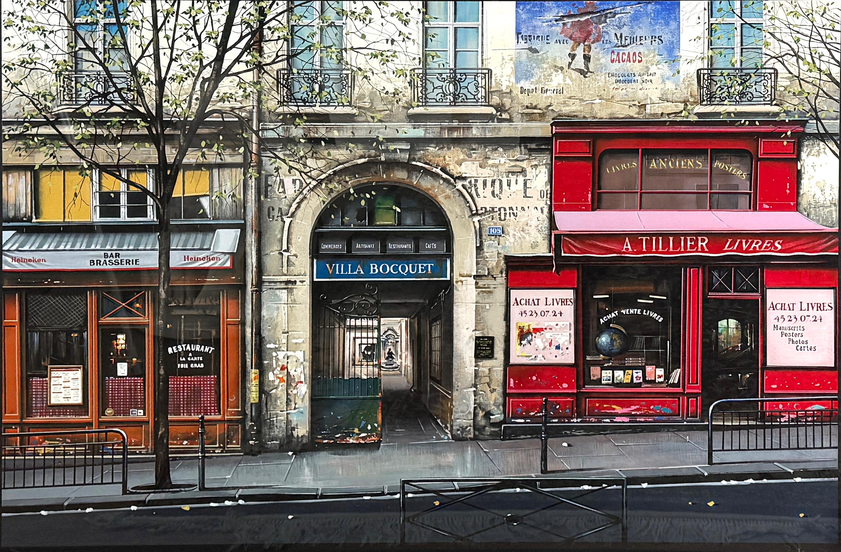 Villa Bocquet París Escena de calle y café por Thomas Pradzynski en venta 1