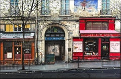 Villa Bocquet Paris Street and Cafe Scene by Thomas Pradzynski