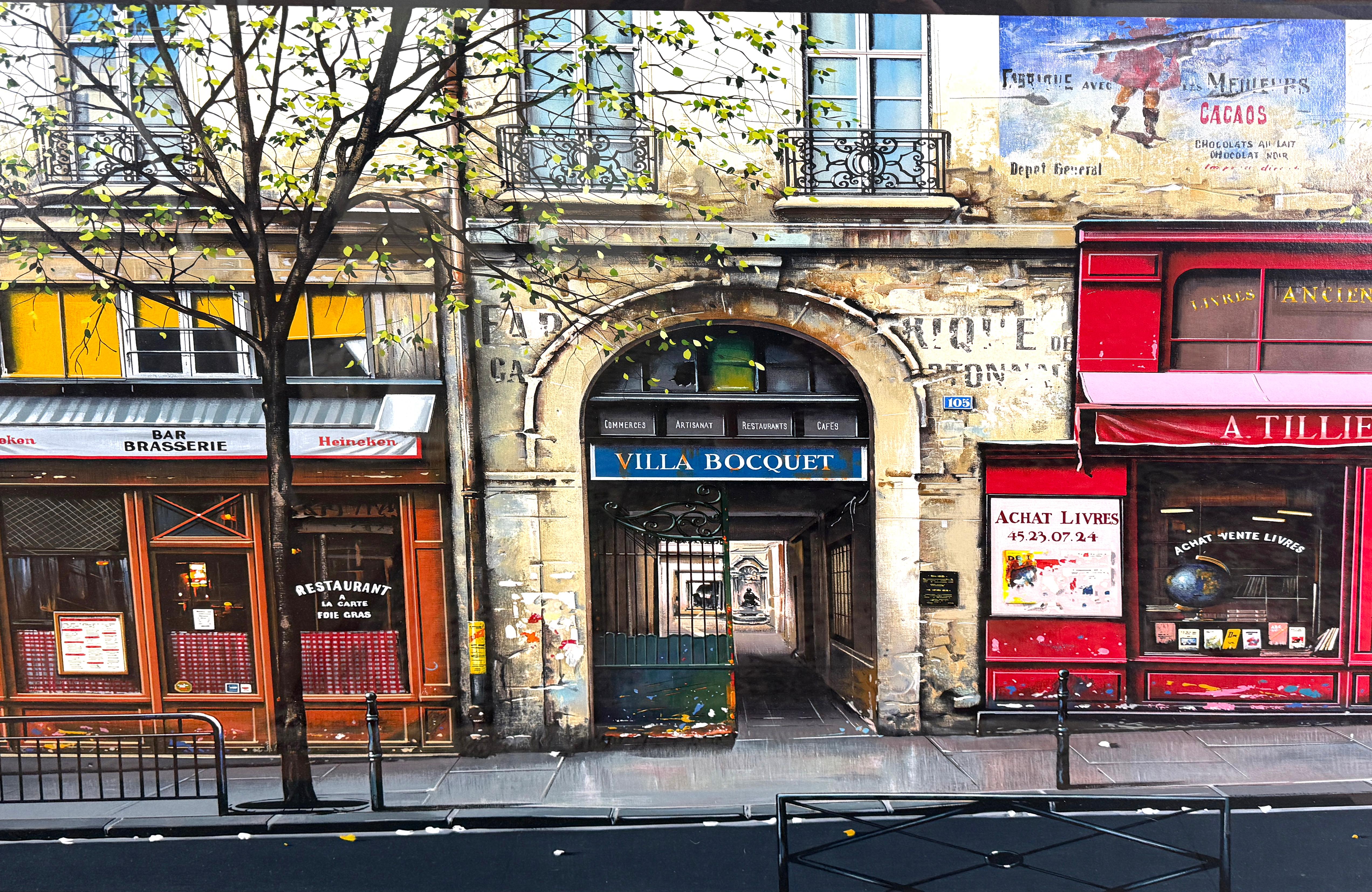 Villa Bocquet París Escena de calle y café por Thomas Pradzynski en venta 2