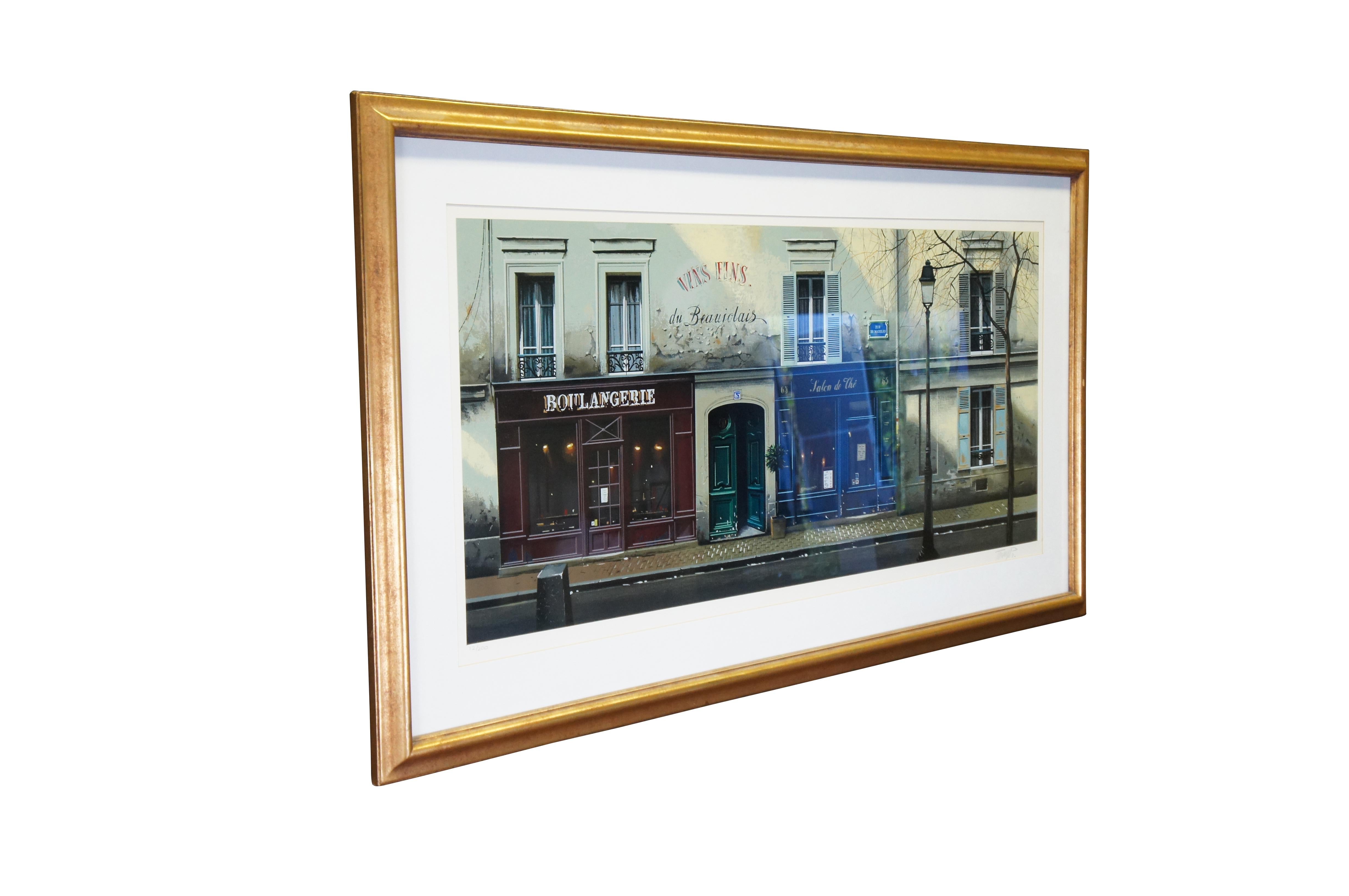 Thomas Pradzynski Crepuscolo su Rue de Madiran Paesaggio urbano di Parigi Serigrafia 51