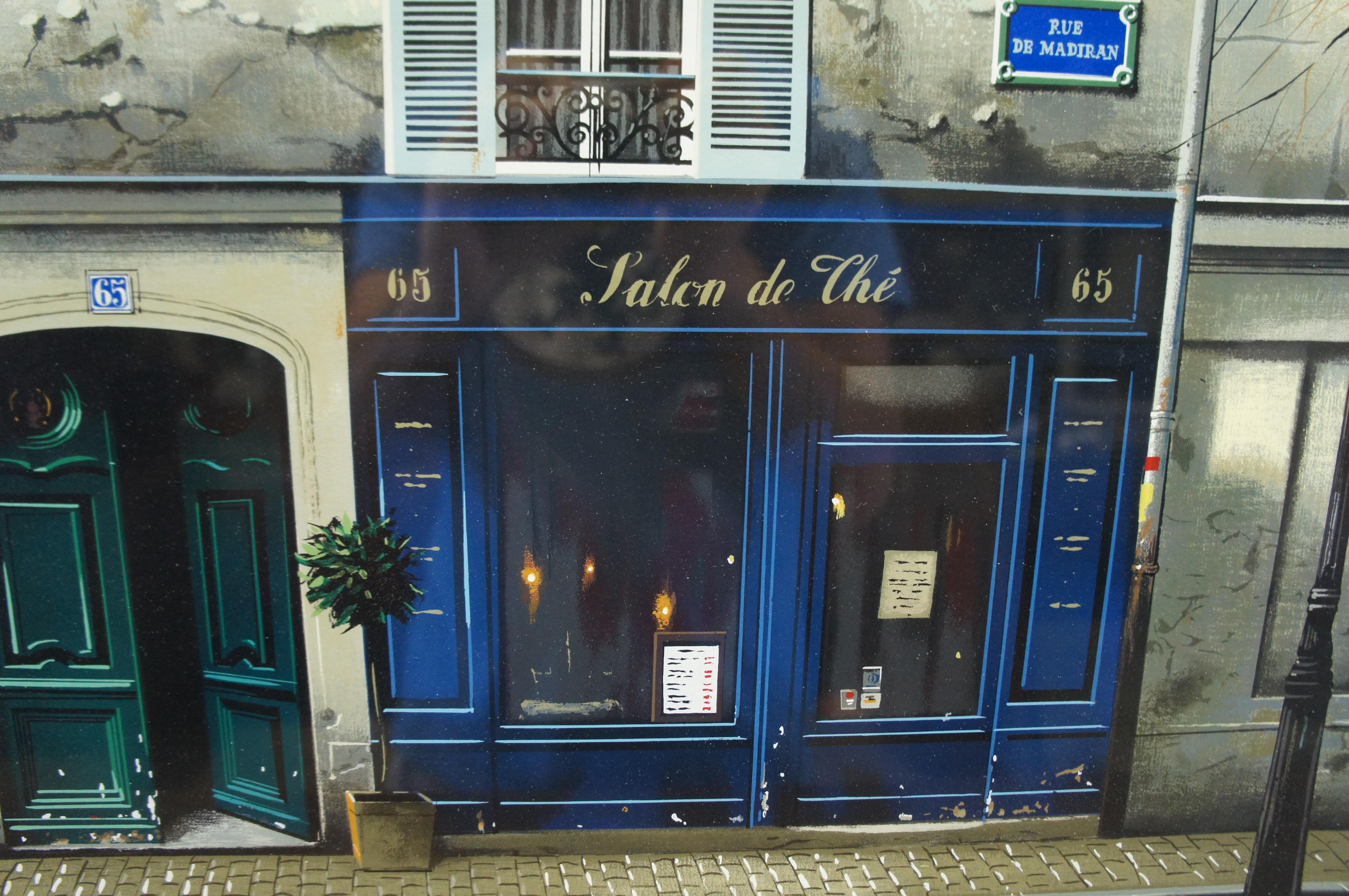 Thomas Pradzynski Crepuscolo su Rue de Madiran Paesaggio urbano di Parigi Serigrafia 51
