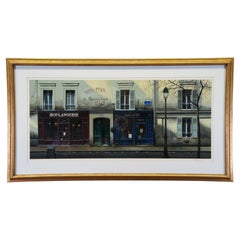 Thomas Pradzynski Twilight on Rue de Madiran Paris Cityscape Serigraph 51"