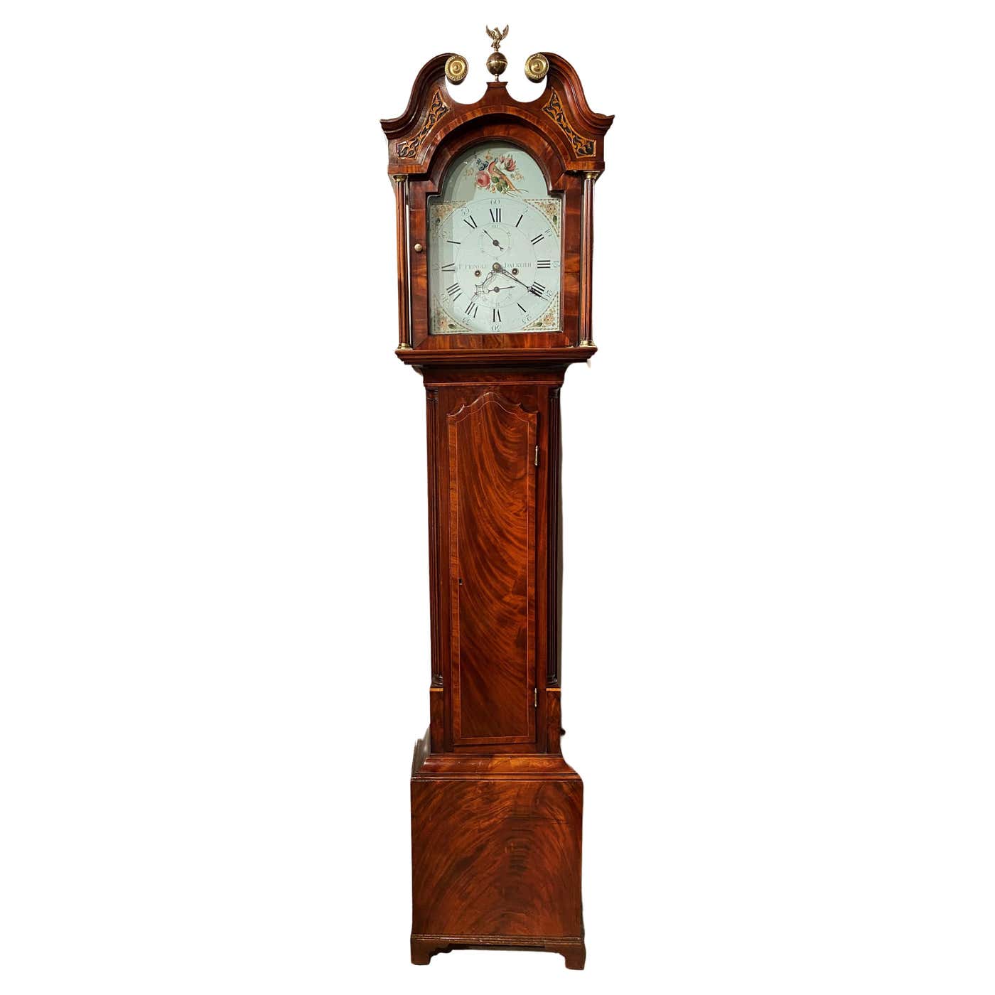 1830 Clock Thomas Pringle Mahogany Case 8-Day Tall Clock, Dalkeith, Scotland ...