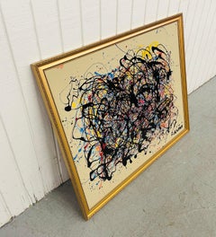 Thomas Pulgini Modern Abstract Splatter Painting