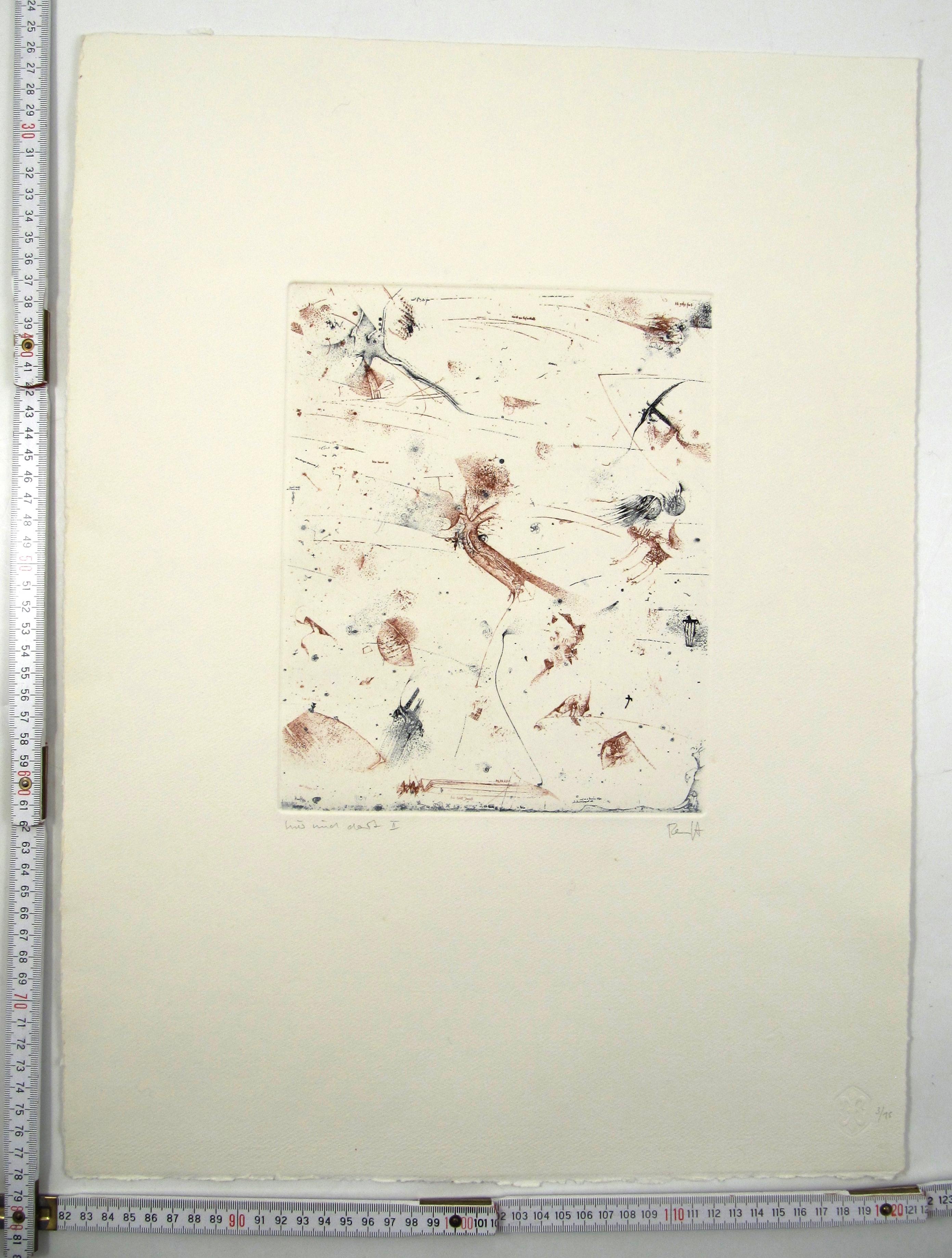 Thomas Ranft (1945) - Hier und dort II, 1984 - Abstract Etching - Edition 3 / 15 For Sale 5