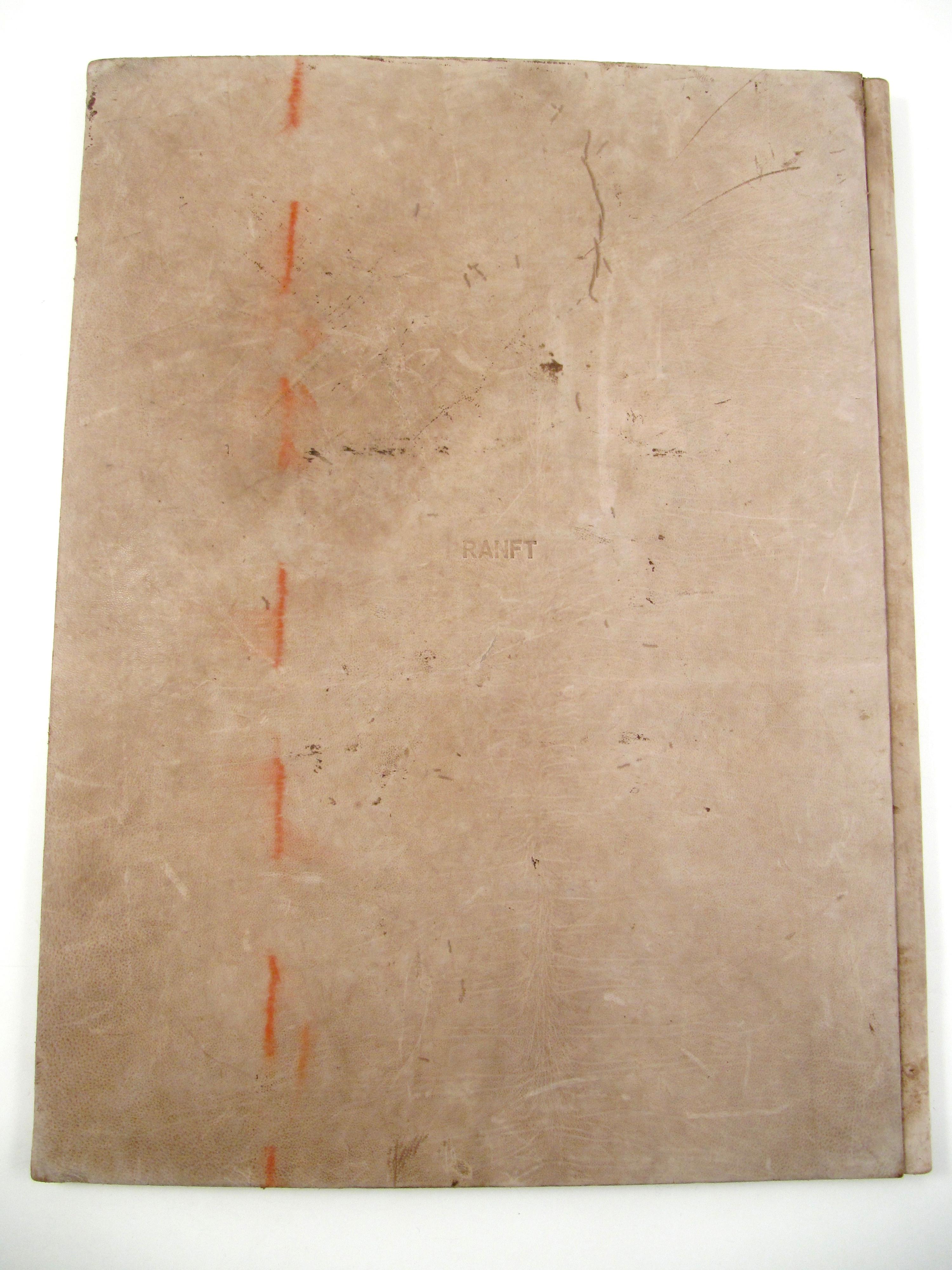 Thomas Ranft (1945) - Spuren, 1977 - Abstrakte Radierungen in Leder Folio im Angebot 7