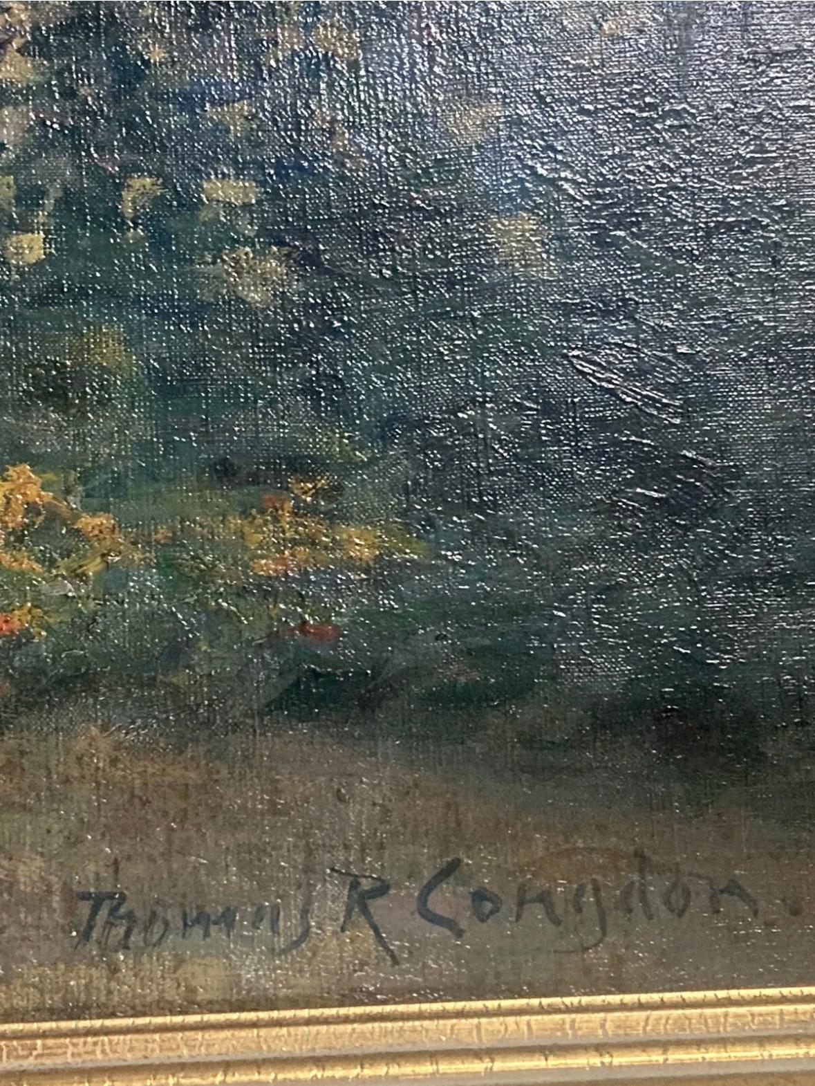 Pintura original sobre lienzo de Thomas Raphael Congdon, 