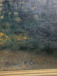 "Femme cueillant des fleurs