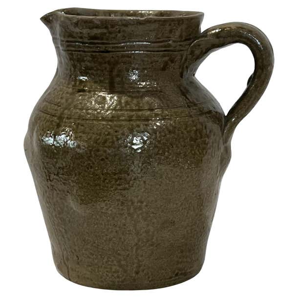 Thomas Ritchie Alkaline Glazed Stoneware Pitcher Catawba Valley c 1870 ...
