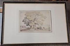 Thomas Rolandson (1756-1829) "Beagles" Watercolor from David Rockefeller