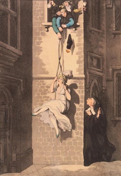 'A College Trick', English Satirist, London's Royal Academy, Comedic, Benezit