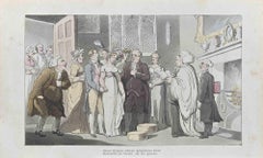 Imene bieca, la cui ora propizia è stata ripristinata - Acquaforte di Thomas Rowlandson - 1817