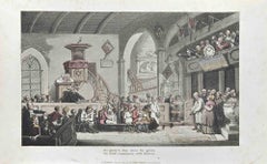 By Piety's Due Rites tis Given - Etching by Thomas Rowlandson - 1817