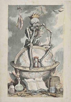 Dance of Death - Etching by Thomas Rowlandson - 1810s