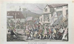 For my Own Good and Yours' I'm Bent- Etching by Thomas Rowlandson - 1817