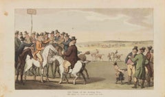 La vittima del palo delle scommesse - Incisione di Thomas Rowlandson - 1817