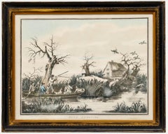 Thomas Rowlandson after George Morland - 19th Century Etching, Duck Shooting