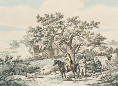 Thomas Rowlandson d'après George Morland - Gravure du XIXe siècle, Chasse à la perdrix