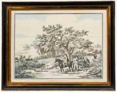 Thomas Rowlandson after George Morland -19th Century Etching, Partridge Shooting