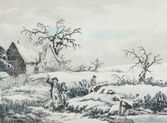 Thomas Rowlandson after George Morland - 19th Century Etching, Snipe Shooting