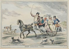 Thomas Rowlandson after Thomas H. Hull - 1814 Etching, Irish Jaunting Carr