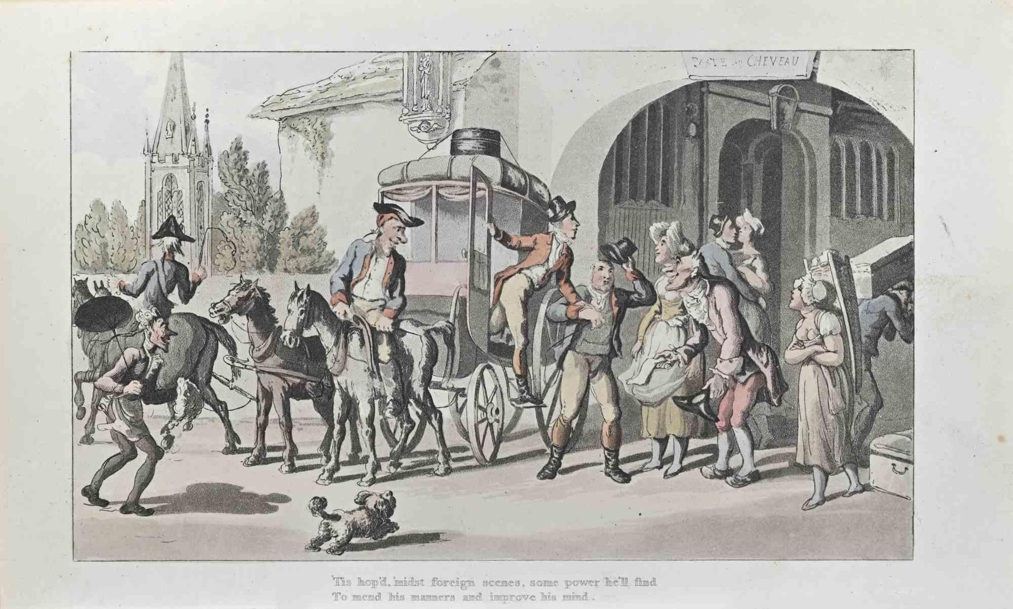 Tis hop'd, Miss Foreign Scenes, gravure de Thomas Rowlandson - 1817