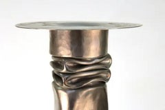 Thomas Roy Markusen, Pair of Modernist Copper Candleholders, Ca. 1970