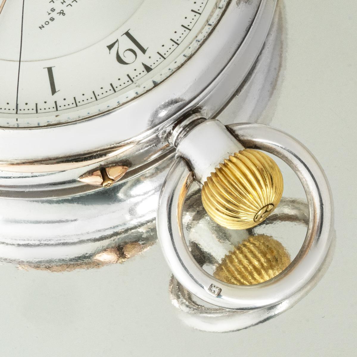 Thomas Russell & Son Liverpool. Raro reloj de bolsillo de plata con segundero central sin palanca y muelle de carrusel de cara abierta de 1939


Esfera: La excelente esfera de esmalte blanco está totalmente firmada por Thos Russell & Son, 12 Church