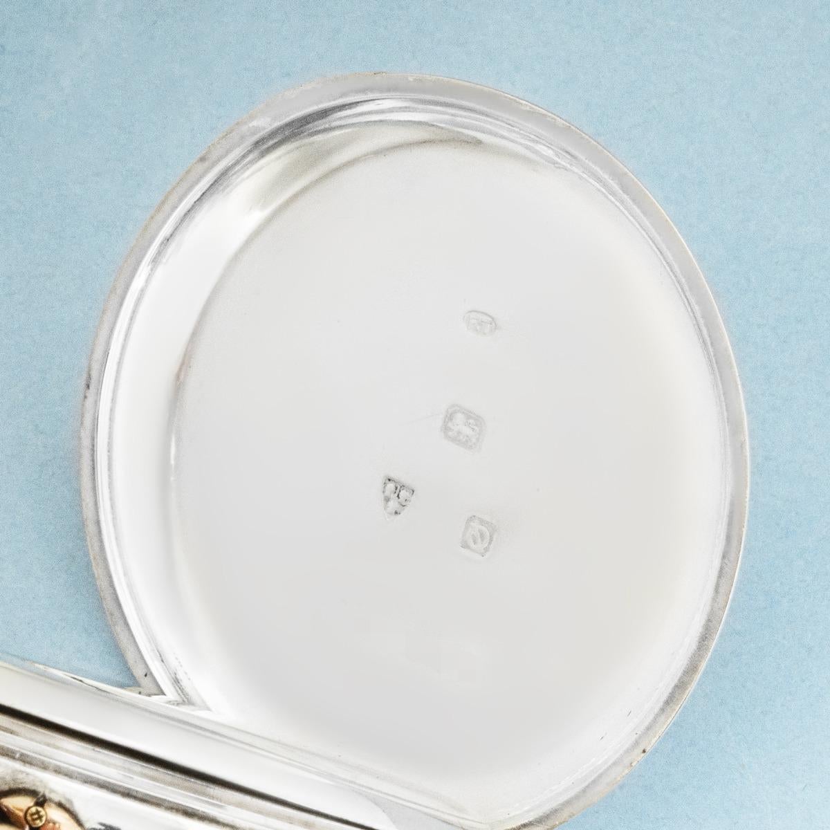 Femenino o masculino Thomas Russell & Son. A Rare Silver Karrusel Pocket Watch C1939 en venta