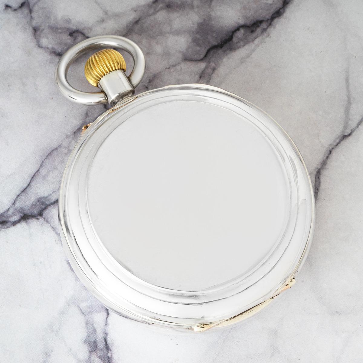 Thomas Russell & Son. A Rare Silver Karrusel Pocket Watch C1939 en venta 3