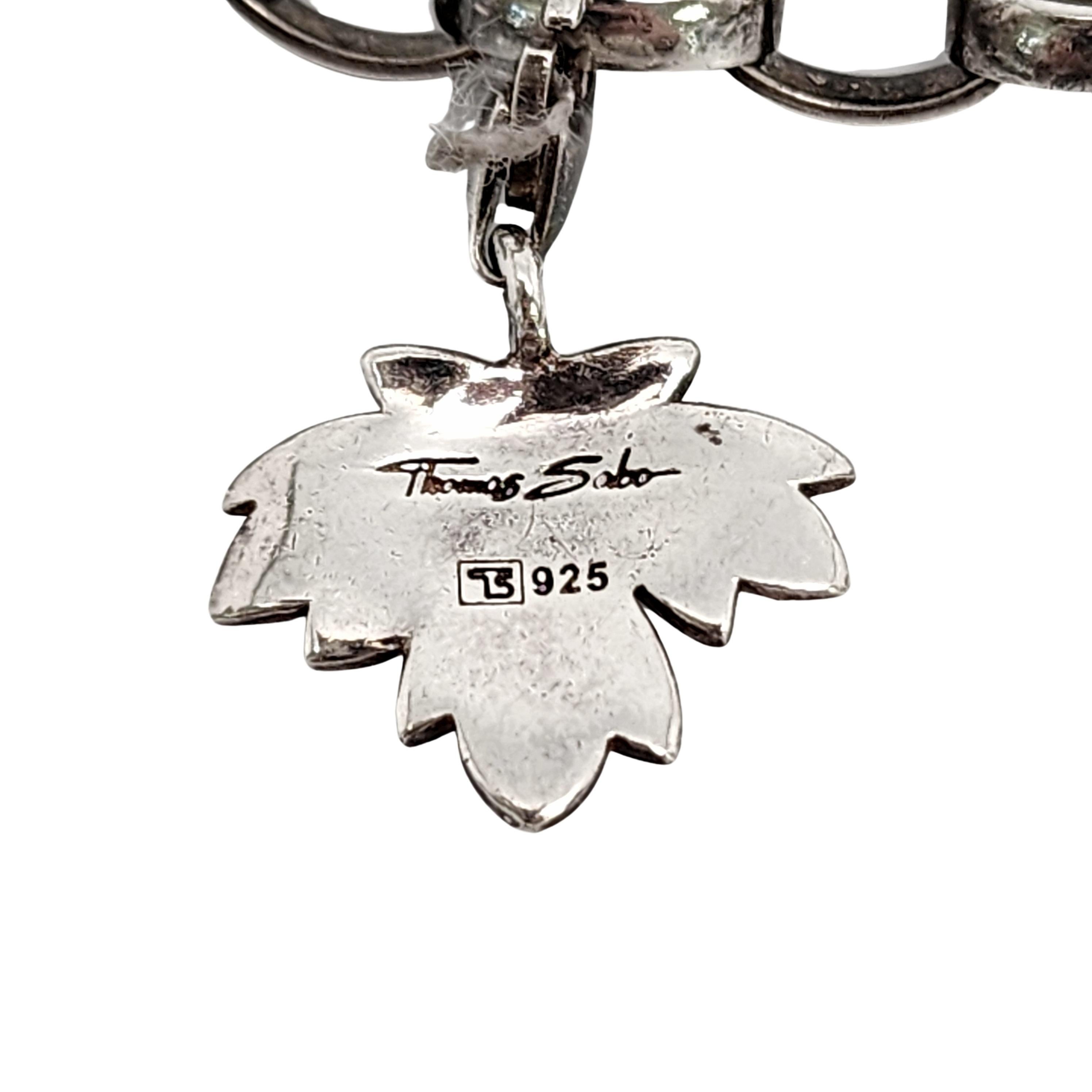 Thomas Sabo Charm Club SS Bracelet with Soccer Ball and Leaf Charms #14459 For Sale 3