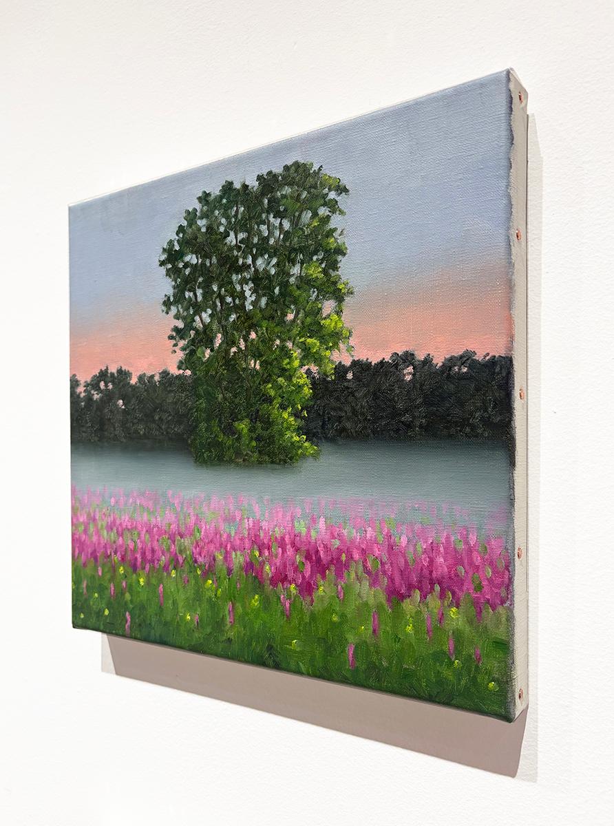 August 11: Plein Air Landscape Oil Painting on Canvas of Country Field in Summer im Angebot 1