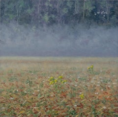 Field Painting August 1 - Contemporary Landscape Oil Painting Flowers, 2024