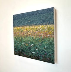Feldmalerei 3. August - Zeitgenössische Landschaftsmalerei Wildblumen, 2023