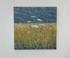 Pittura di campo 15 luglio - Pittura di paesaggio contemporaneo Fiori, 2024