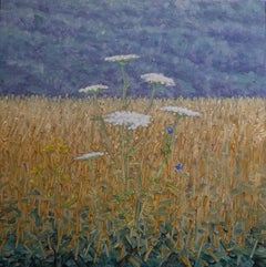 Field Painting July 15 - Contemporary Landscape Painting Flowers, 2024