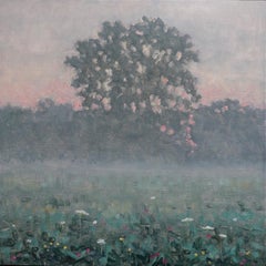 Field Painting July 20 - Contemporary Landscape Painting Flowers, 2023