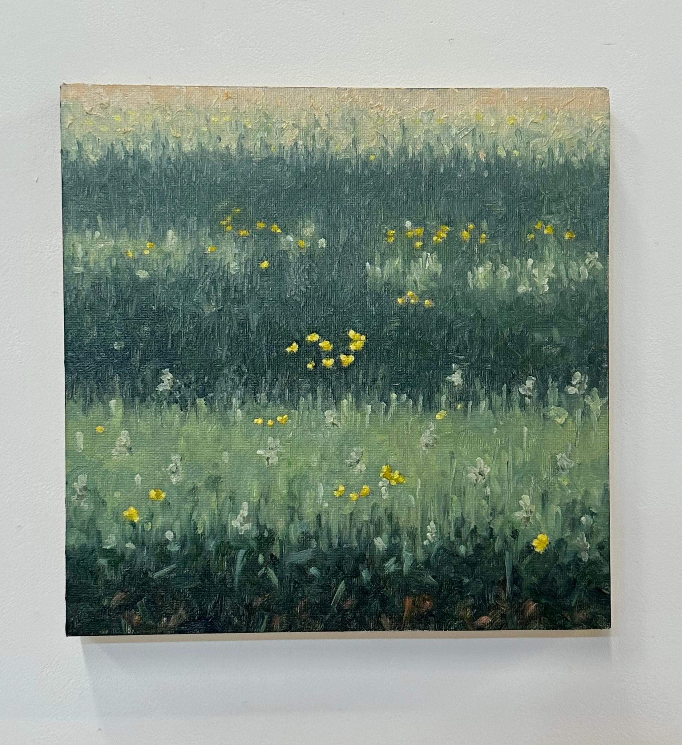 Pintura de campo 30 de mayo - Paisaje contemporáneo Pintura al óleo Flores, 2023 - Painting de Thomas Sarrantonio