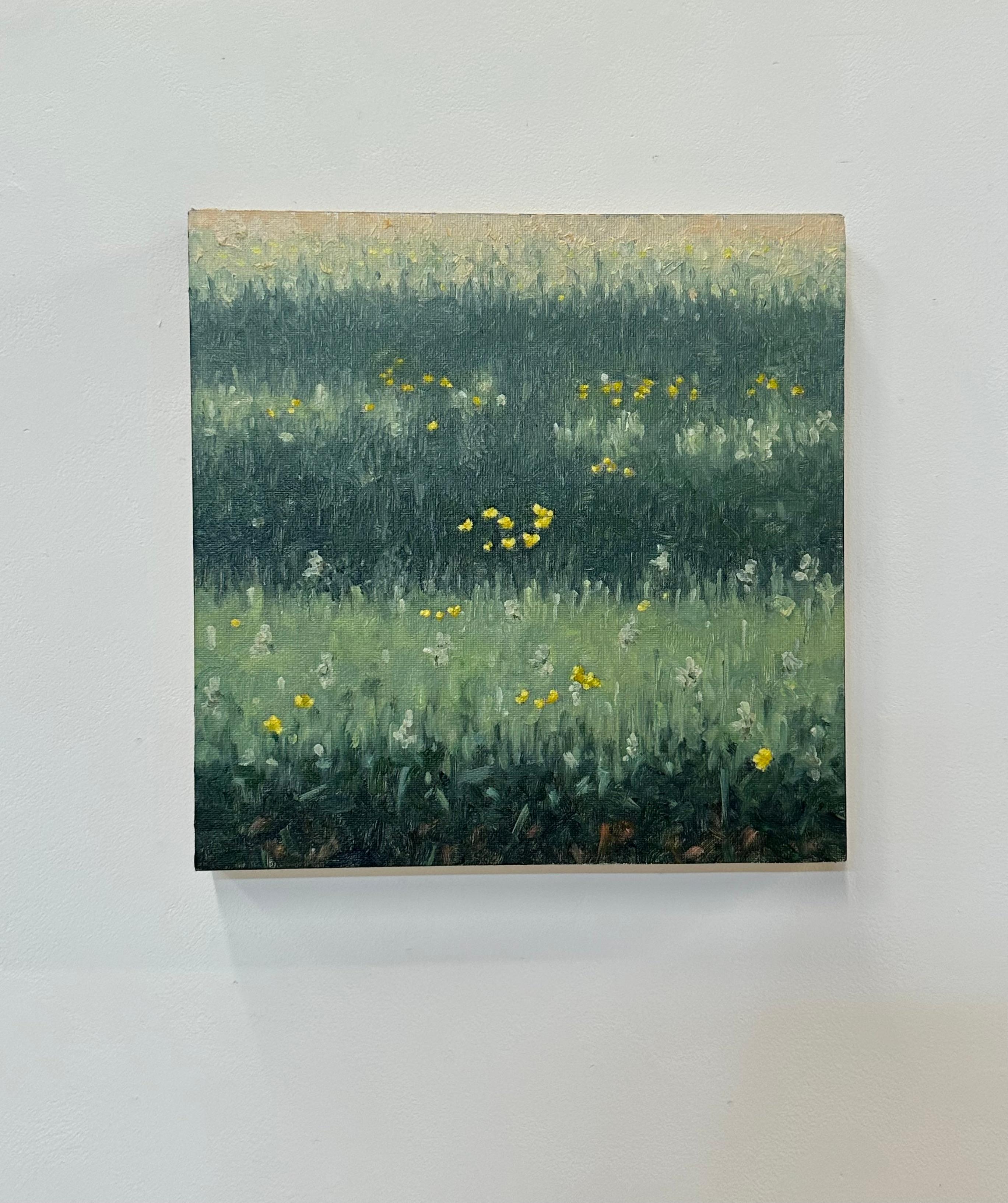 Pintura de campo 30 de mayo - Paisaje contemporáneo Pintura al óleo Flores, 2023 en venta 4