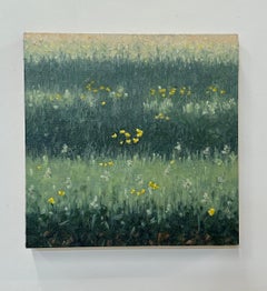 Field Painting May 30 - Contemporary Landscape Painting Yellow Flowers, 2023
