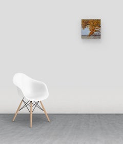 Pittura di campo 10 novembre - Albero arancione marrone Paesaggio autunnale Autunno, 2020