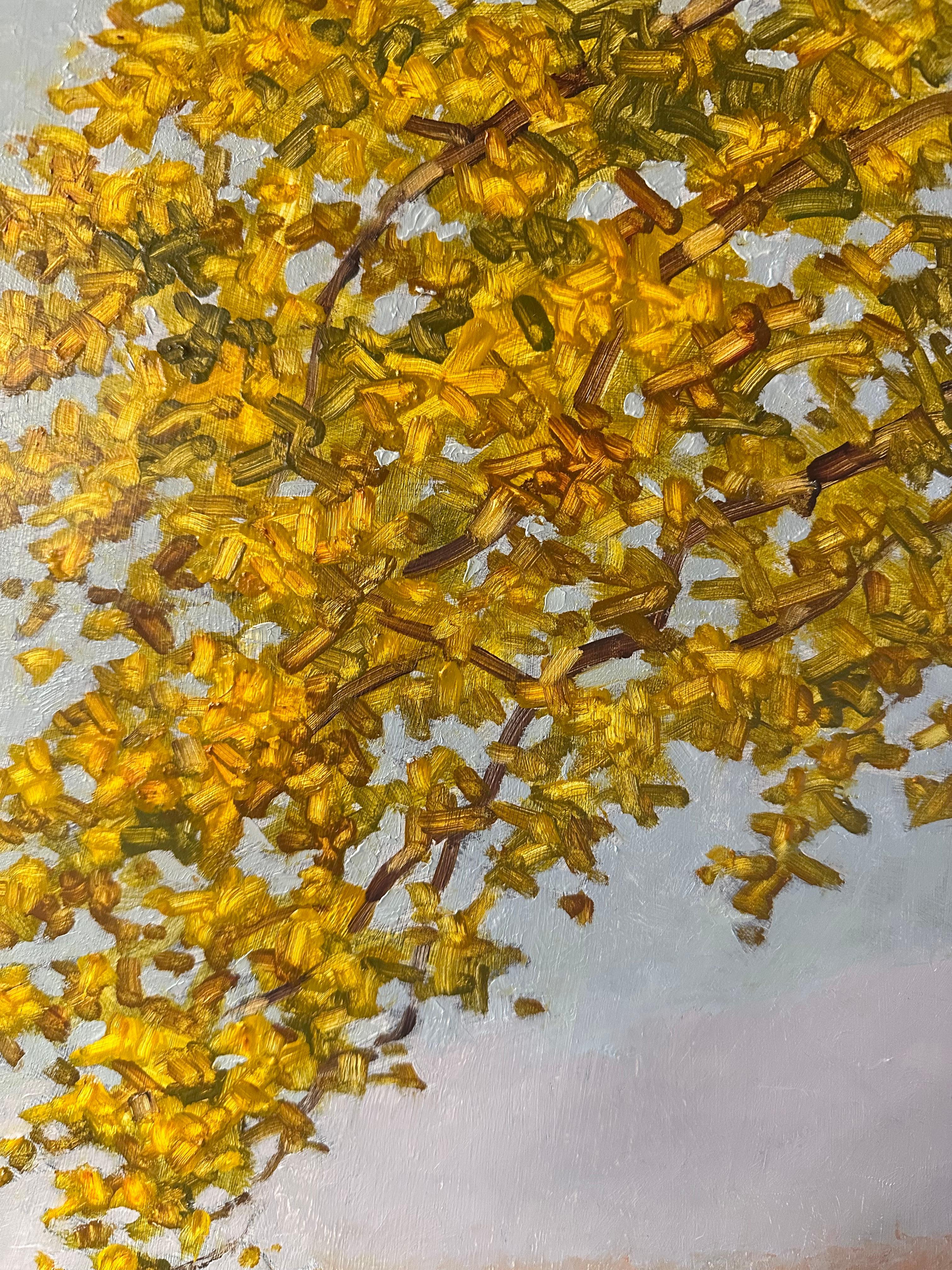 Field Painting Oktober 26 - Herbstlandschaft Malerei Golden Leaves Tree, 2023 im Angebot 1