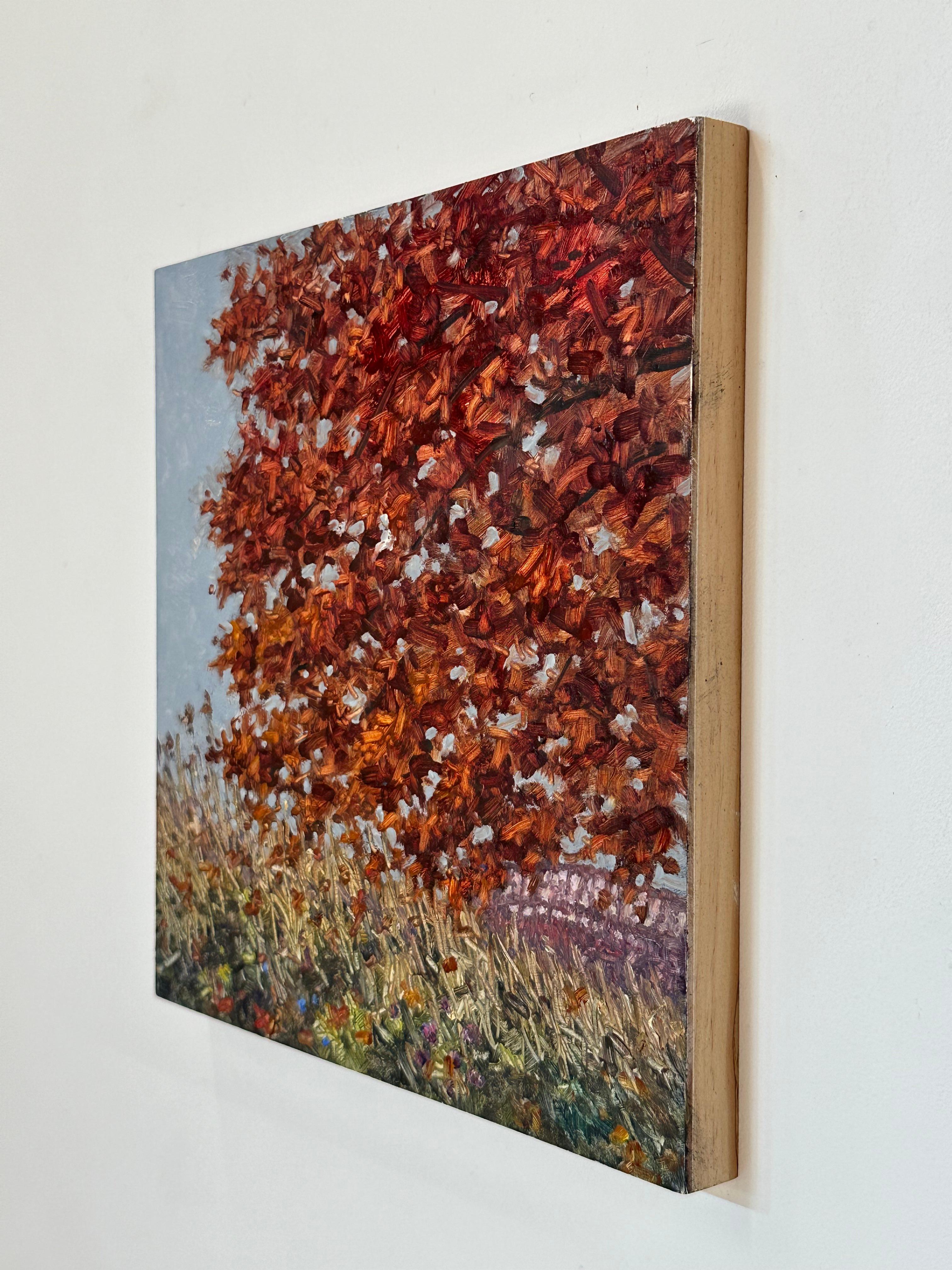 Field Painting October 28 - Contemporary Landscape Oil Painting Autumn, 2022 For Sale 8