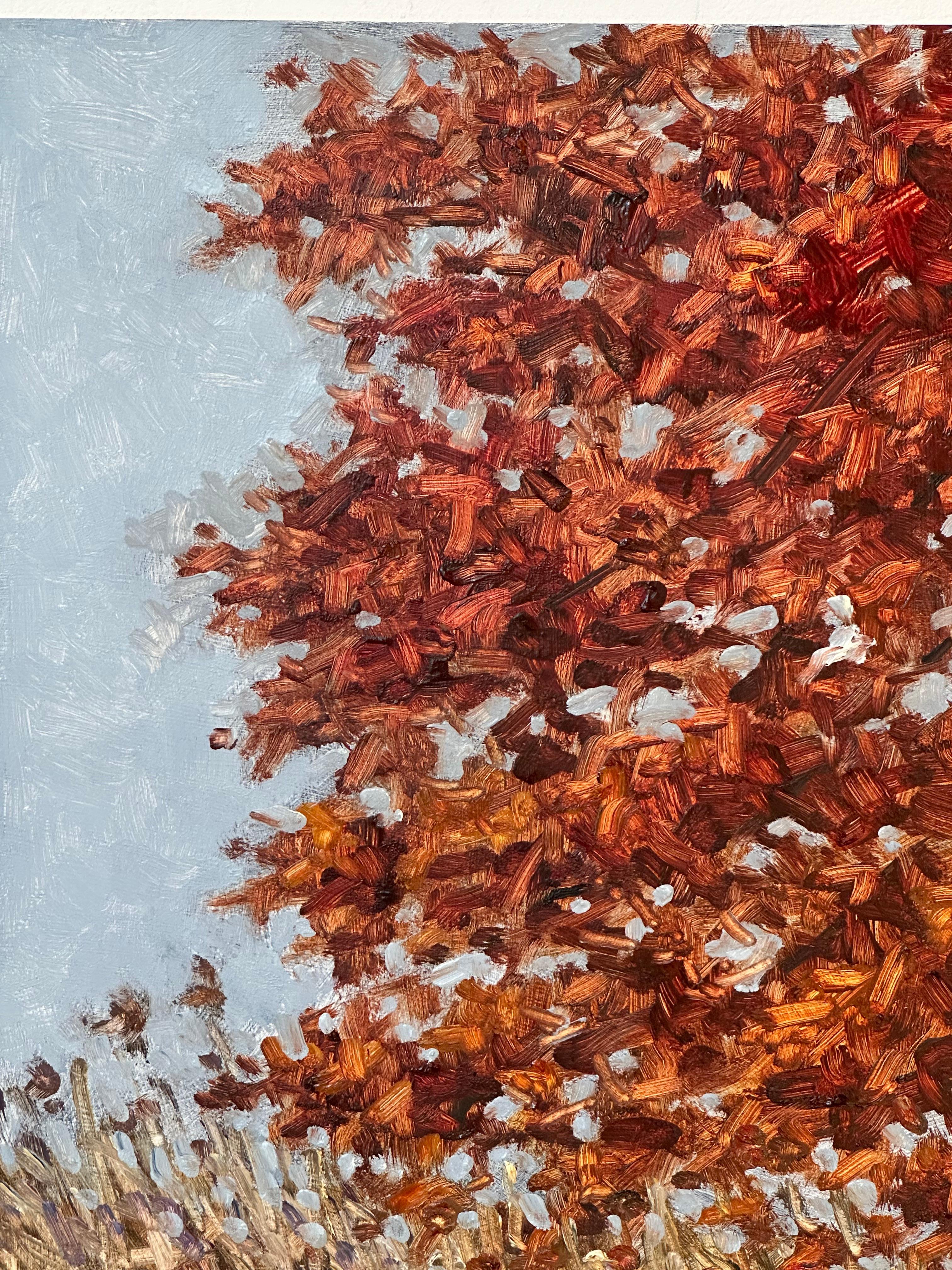 Field Painting October 28 - Contemporary Landscape Oil Painting Autumn, 2022 For Sale 1